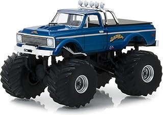 Greenlight 1:64 Kings of Crunch Series 2 - 1970 K-10 Monster Truck Blue USA-1 (Heritage) 49020-B