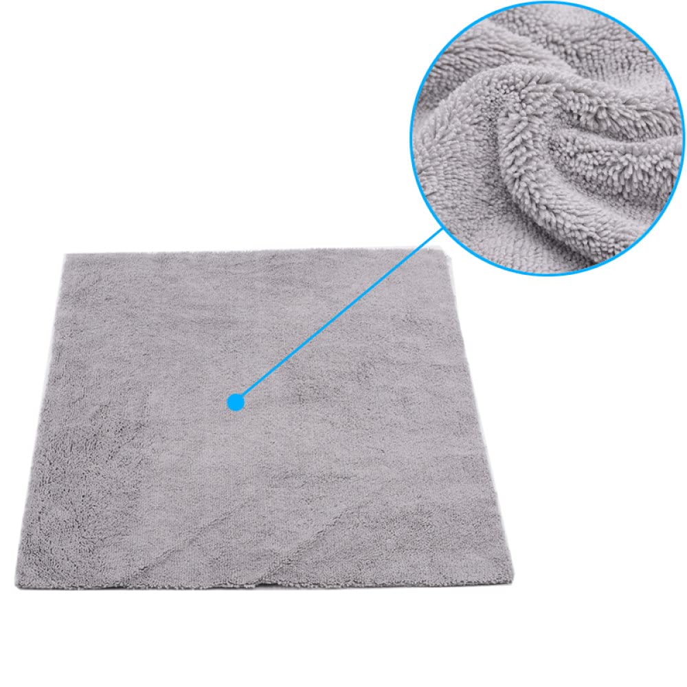 AGAATI Toalla de Lavado de Autos 6PCS 320 40x40cm Toallas de Microfibra sin Bordes de Felpa súper Gruesas Paños de Limpieza para el Cuidado del automóvil Pulido de Microfibra Secado de Detalles