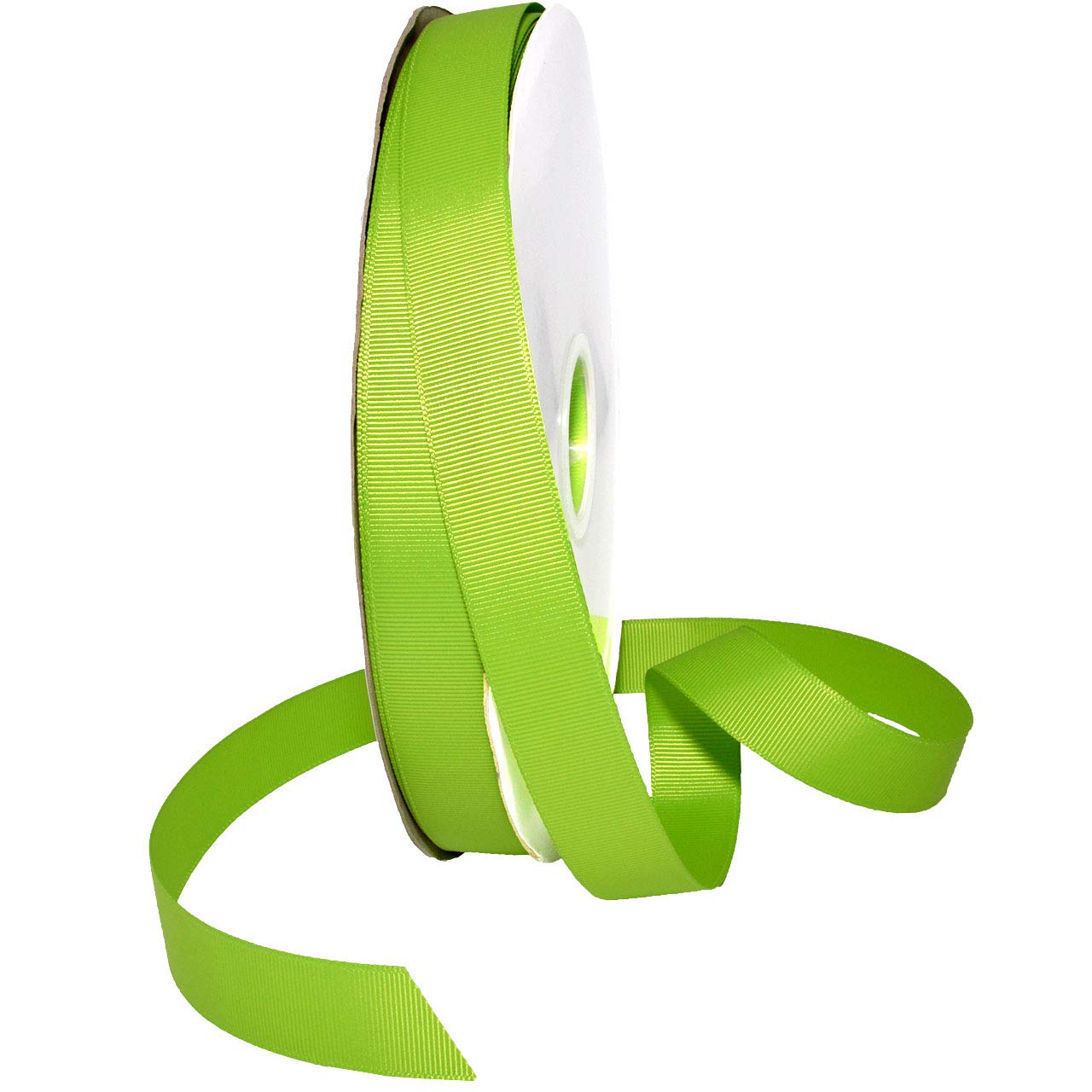 Ruban gros grain vert jasmin pour décorations de mariage et tables de fête