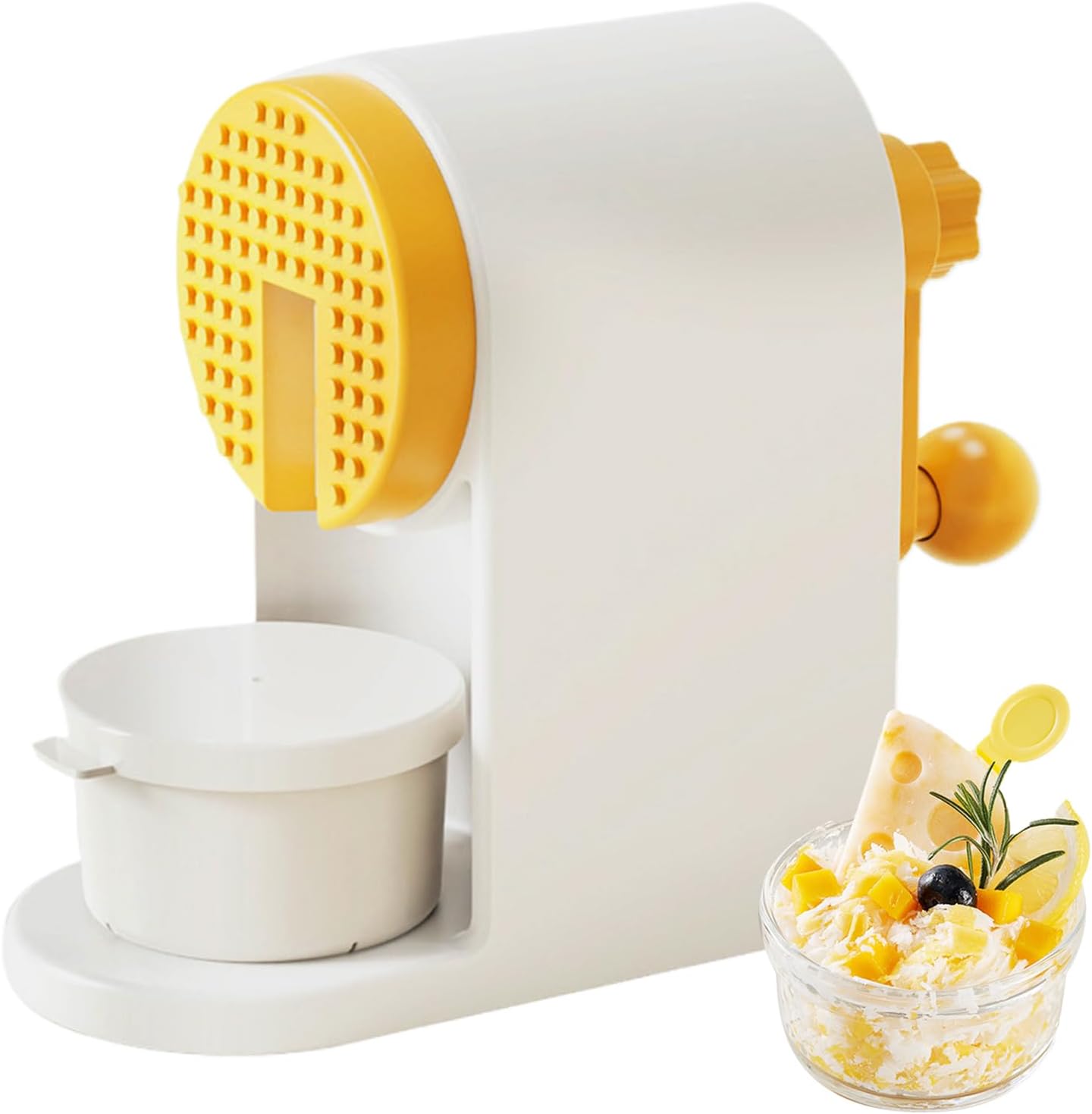 Ice Crusher | Manual Non-Slip Stainless Steel Cutter - Shave Ice Machine Stable Base - for Home RV Commercial Cafe Restaurant Outdoor Camping Picnic