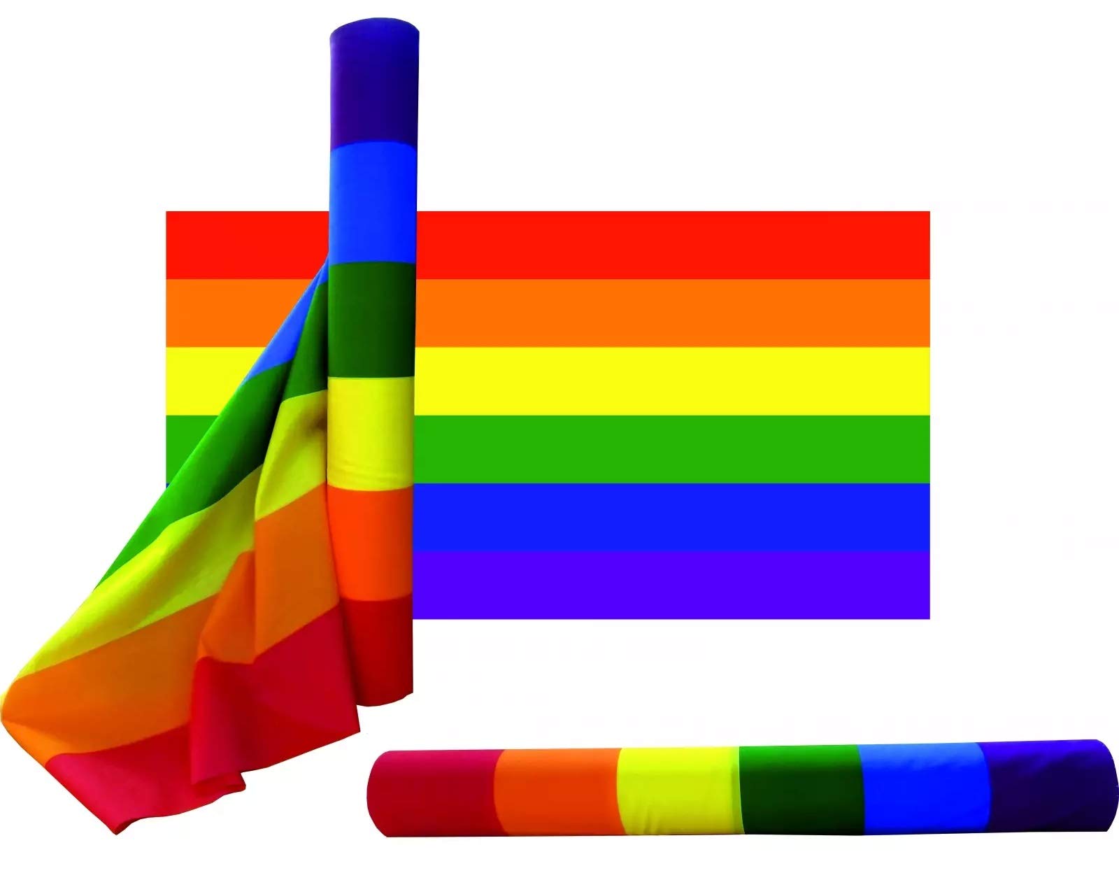 Durabol Rollo Bandera de Arcoíris Orgullo Gay LGBT 0.9x45 Metros (Rollo de Arcoíris)