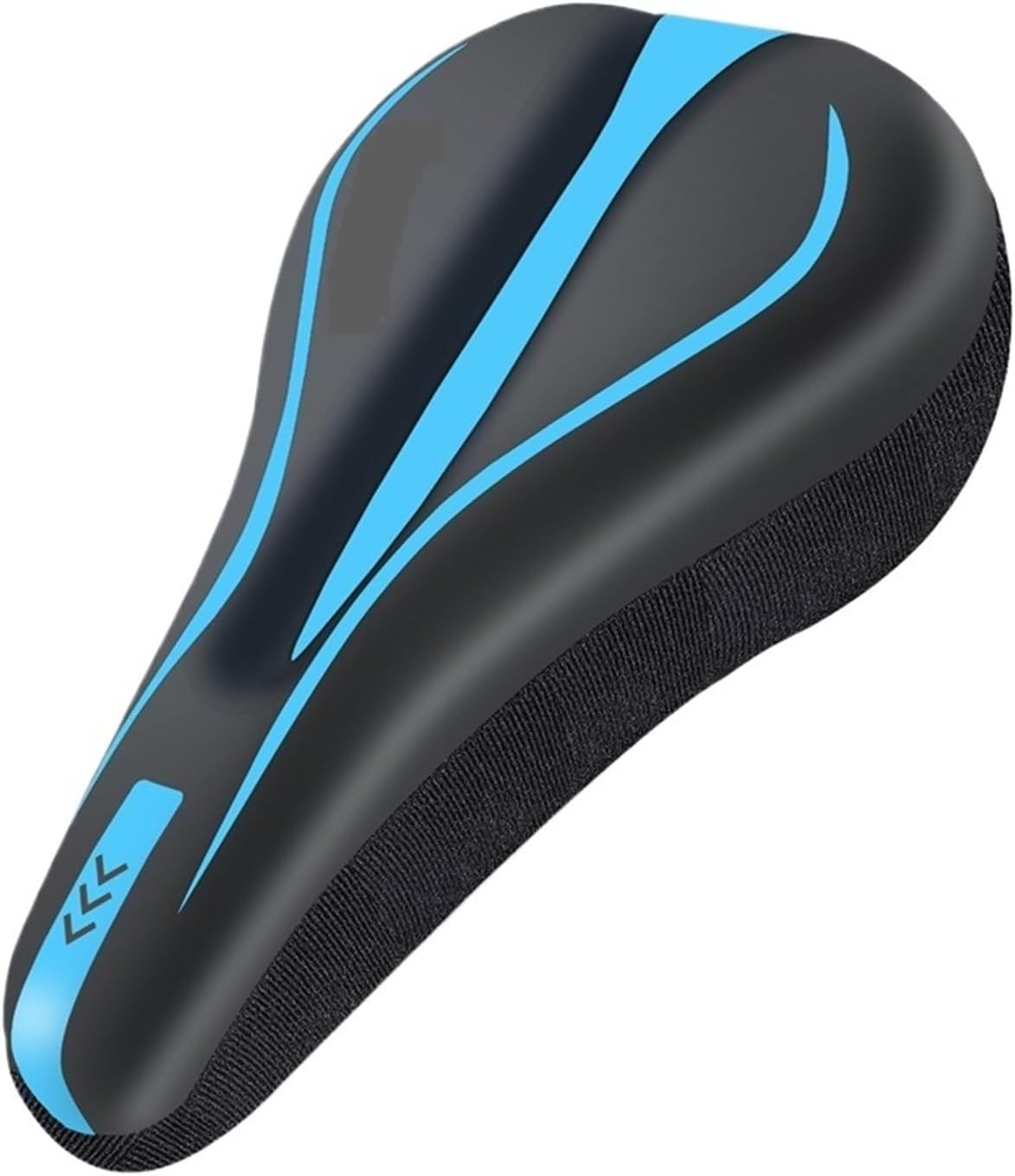 Thicken Comfortable Bike Saddle Cover PU Leather Gel Silicone Cycling Fit for Seat Cover Soft Sponge Shockproof Road Bike Cushion(135 Blue)