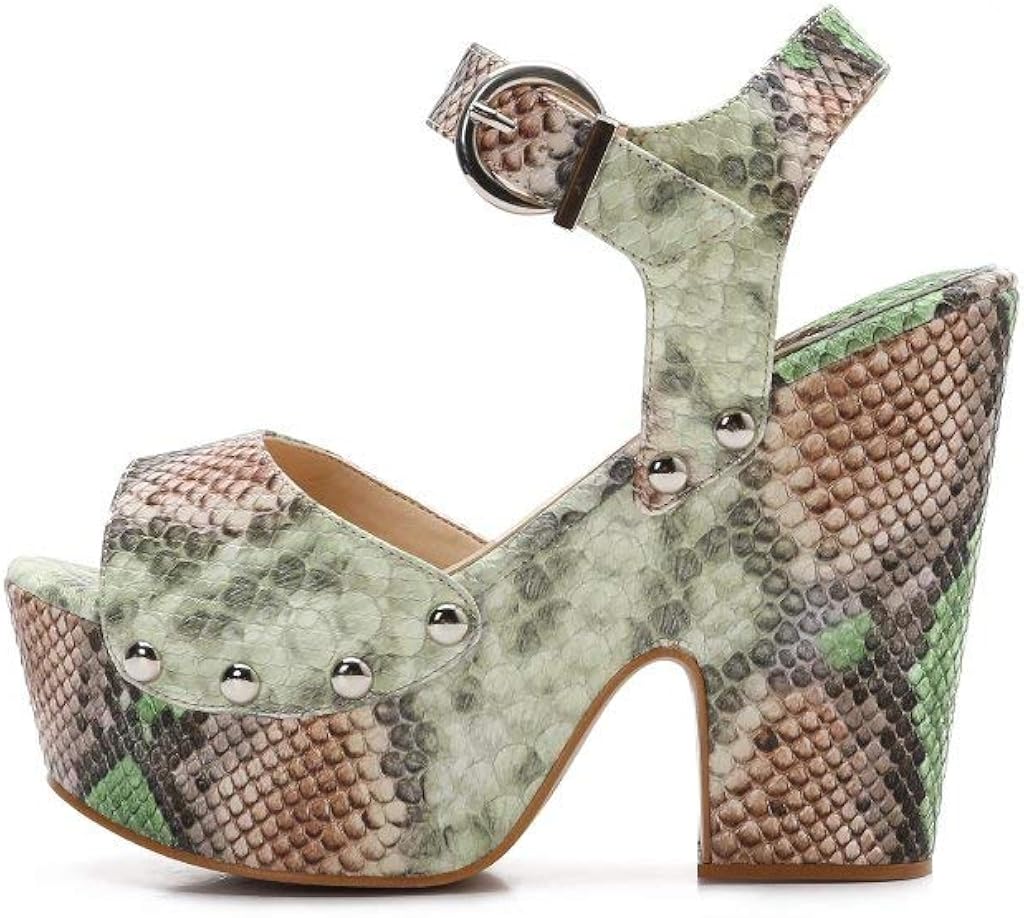 MACKIN J 259-1 Women's Platform Wedge Sandals Ankle Strap Chunky Heel Dress Sandals