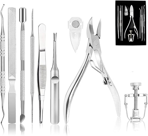 Miniatura 1 de Kit de herramientas para uñas encarnadas (5 unidades), juego profesional de cortaúñas para uñas encarnadas y gruesas, kit de uñas encarnadas de