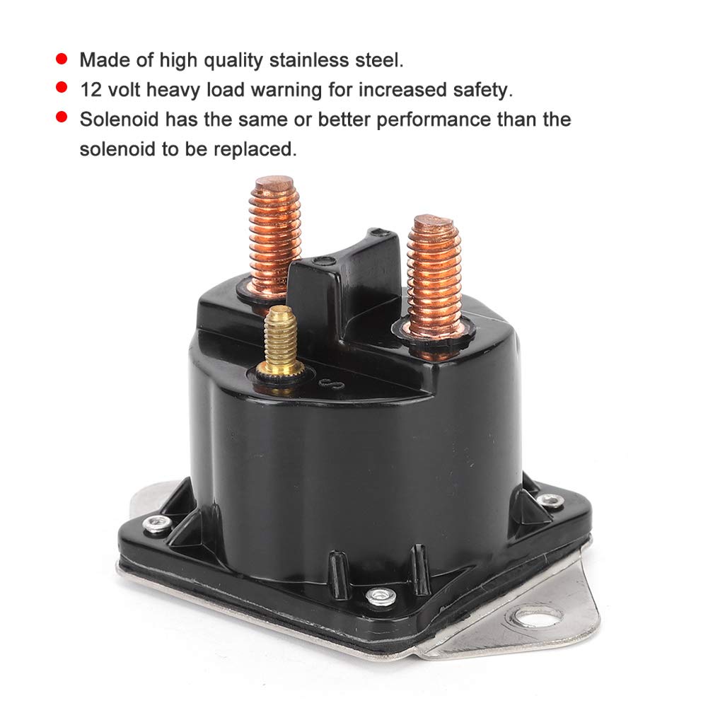 Relè Solenoide Verricello Sostituzione Relè Solenoide Controllo Verricello in Acciaio Inossidabile 4 Terminali 72631 Accessori 12V