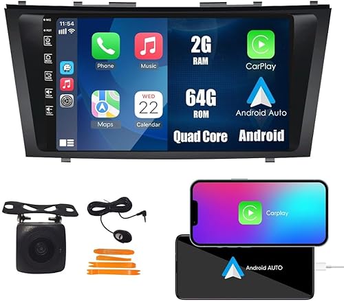 Miniatura 10 de Kunfine Coche CarPlay Android Navegación Automática Estéreo GPS Radio Reverse Cámara Pantalla 10 "IPS Pantalla Táctil Headunit Tablet Pad Media 10