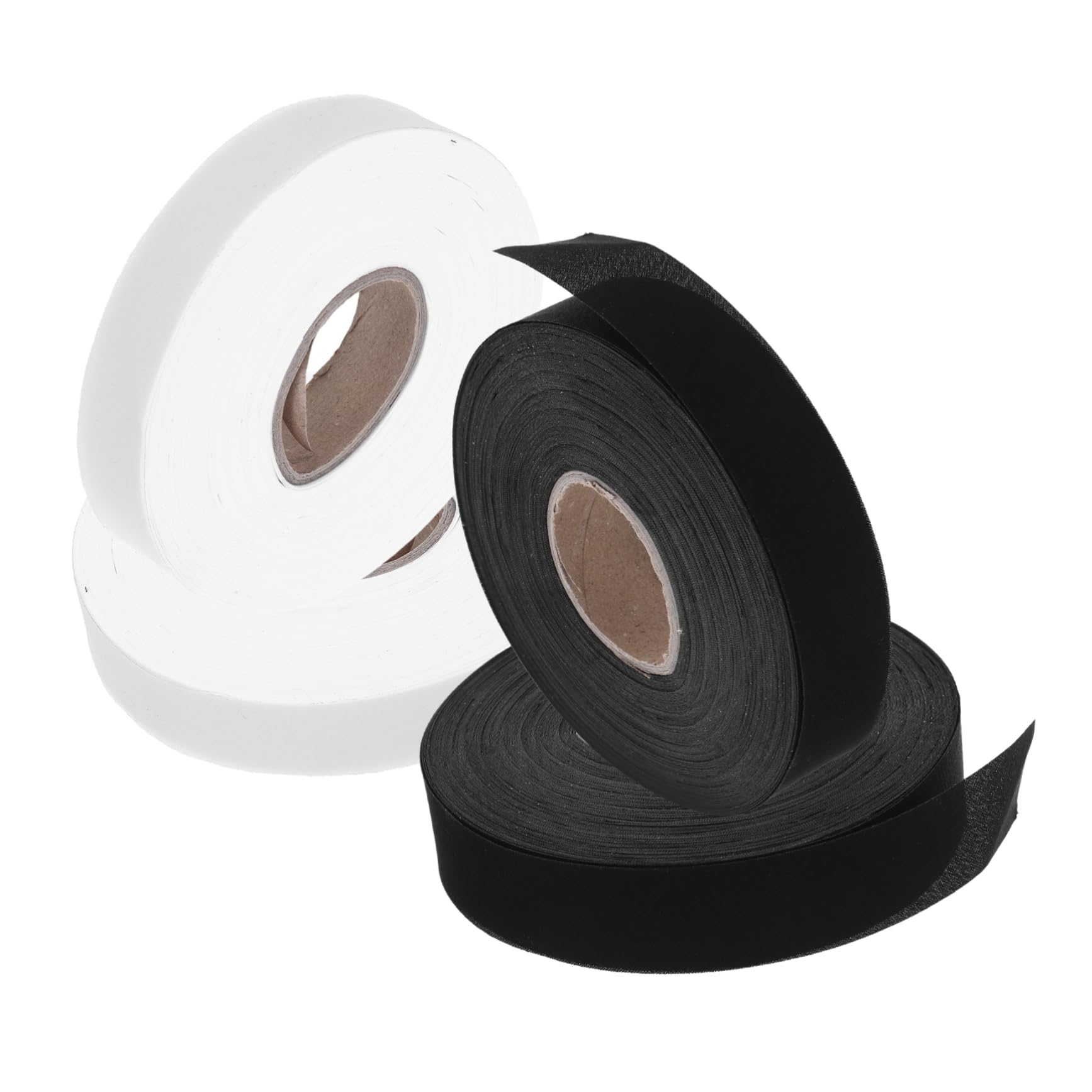 Mipcase 4 Rollos Cinta de Sarga para Coser Cortinas Metros de Cinta Encabezado de Cortinas para Manualidades y Dobladillos para Uso Doméstico Oficina