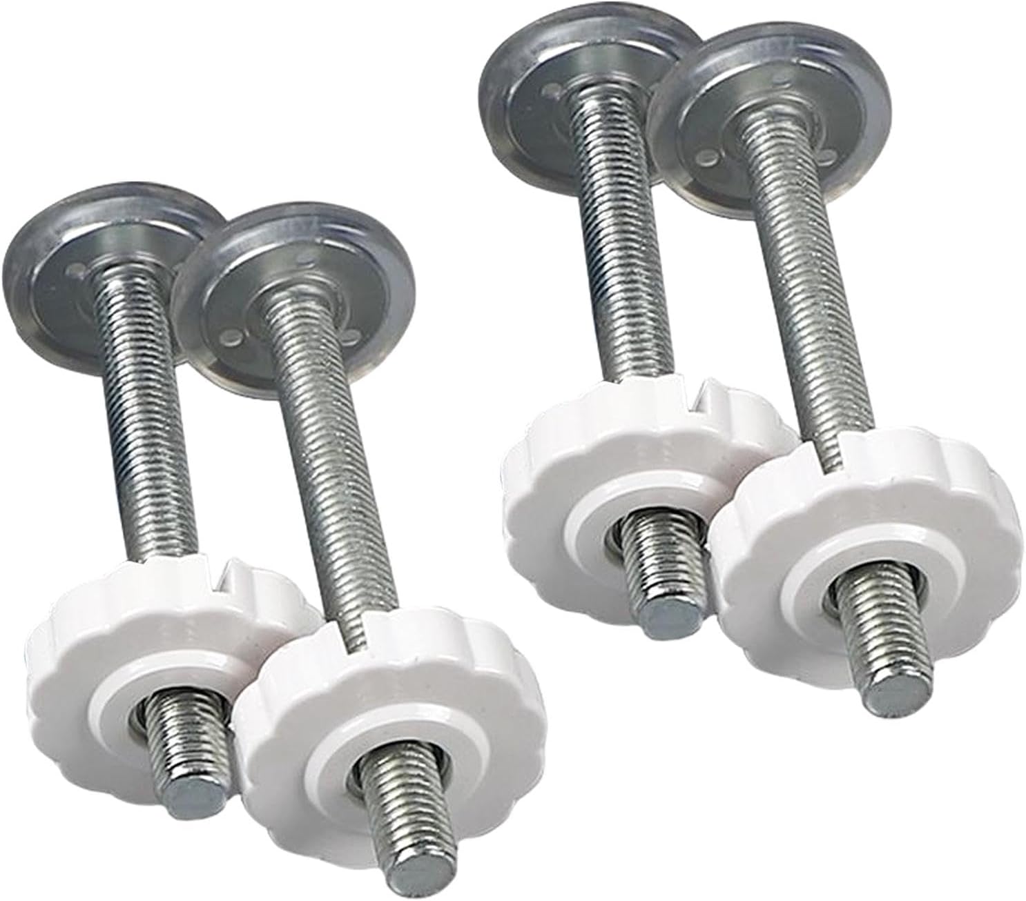 4 Pack Pressure Mounted Baby Gates Threaded Spindle Rods,M10 pressure mounted bolts kit,Spindle Screw Mounted Bolts Kit,Baby Gate Stairs Pressure Fit Screw Bolts Kit for Baby and Pet Saf-ety Gates