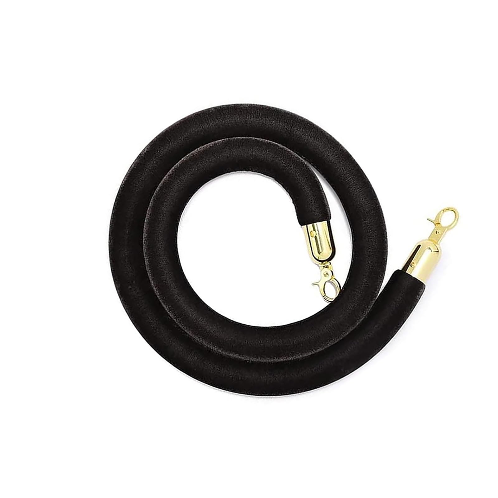 Corde en velours premium rouge avec crochets dorés pour barrière d'événement chic
