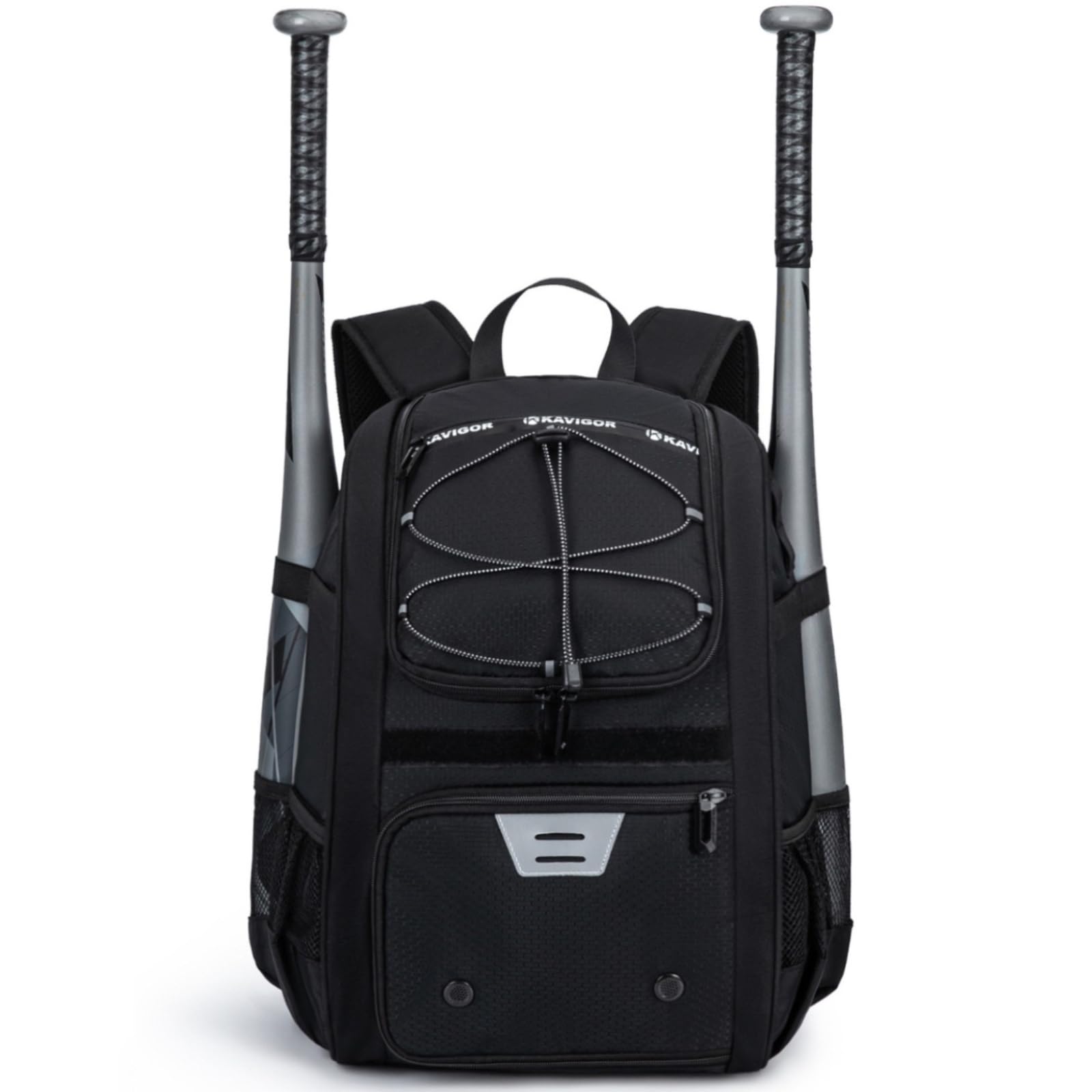 KAVIGOR Youth Baseball Bag, Softball Bag for Girls & Boys, Kids Tball Backpack with Shoes Compartment