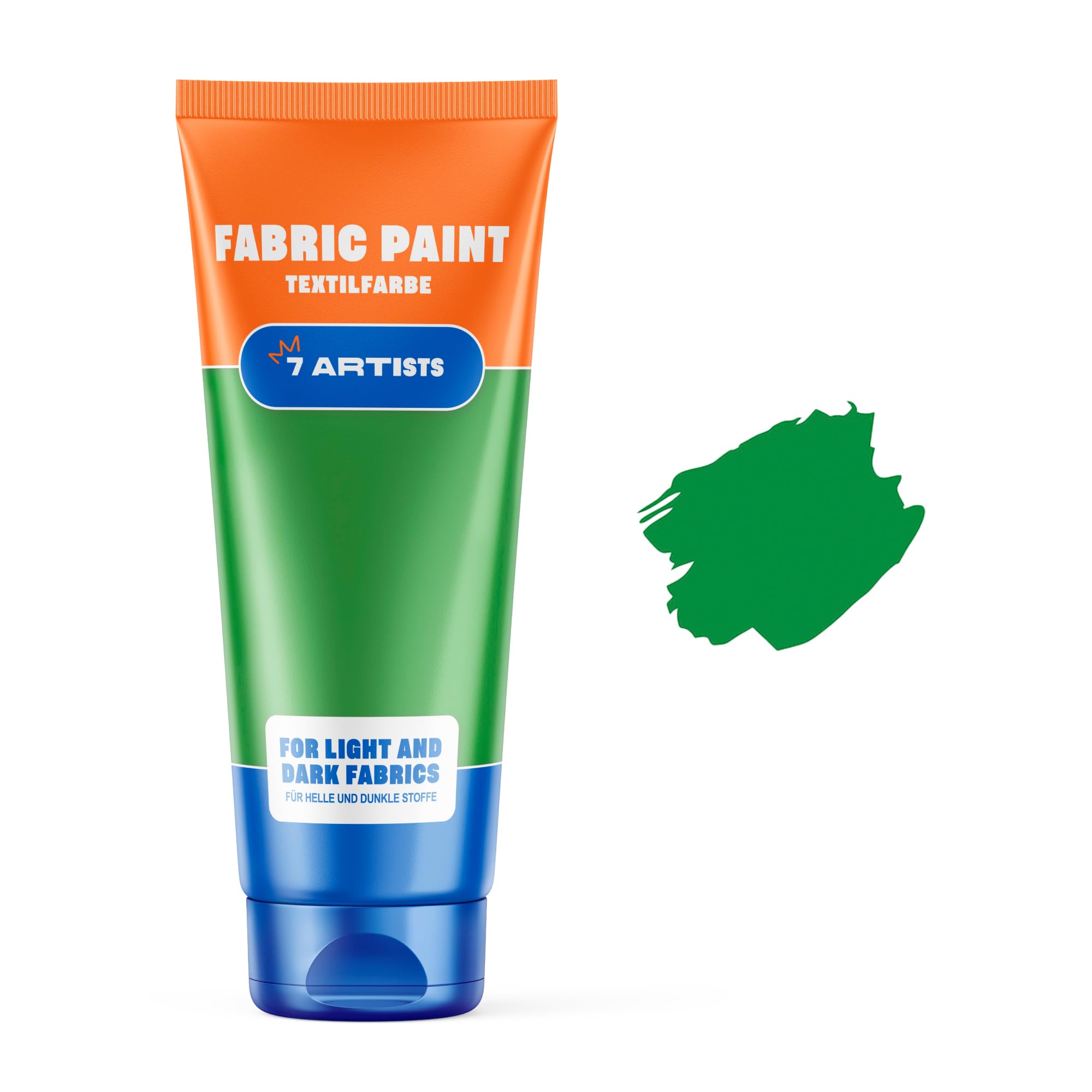 Light Green Fabric Paint 60 ml – Permanent Textile Paint for Clothes, Shoes & Denim | Water Based Jeans, Leather & Sneaker Paints | Washable Non-Toxic Fabric Dye for Cotton & Synthetic Fabrics — image 1