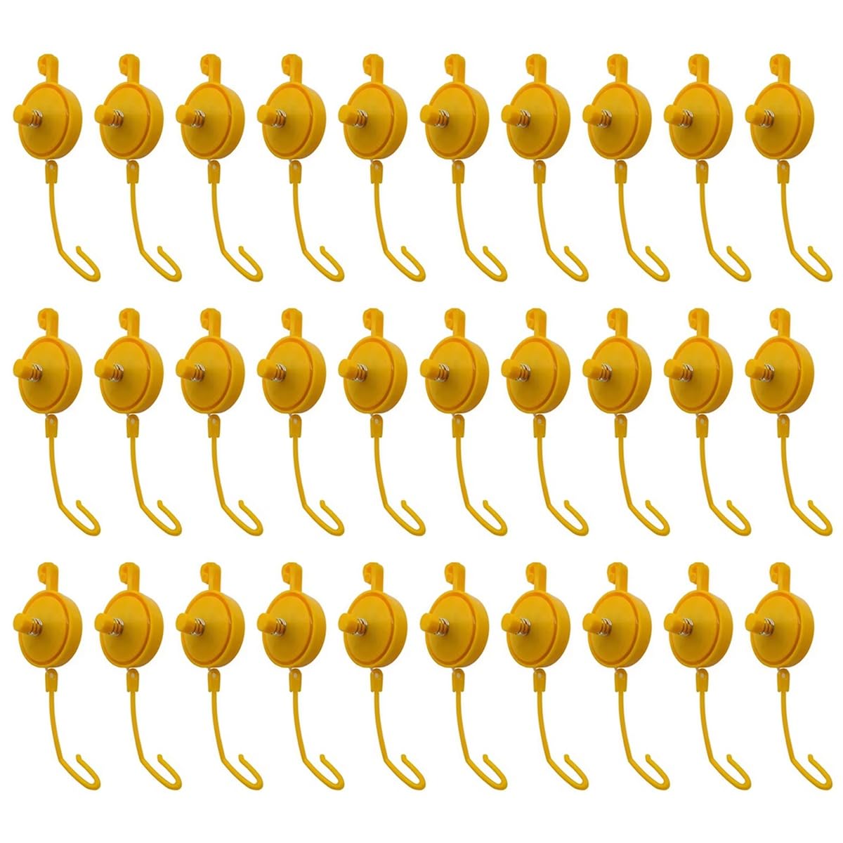Koolenry Indoor Plant Support Yo-Yo Grow Hanger with Stopper, Adjustable Plant Yoyo(30-Pack)