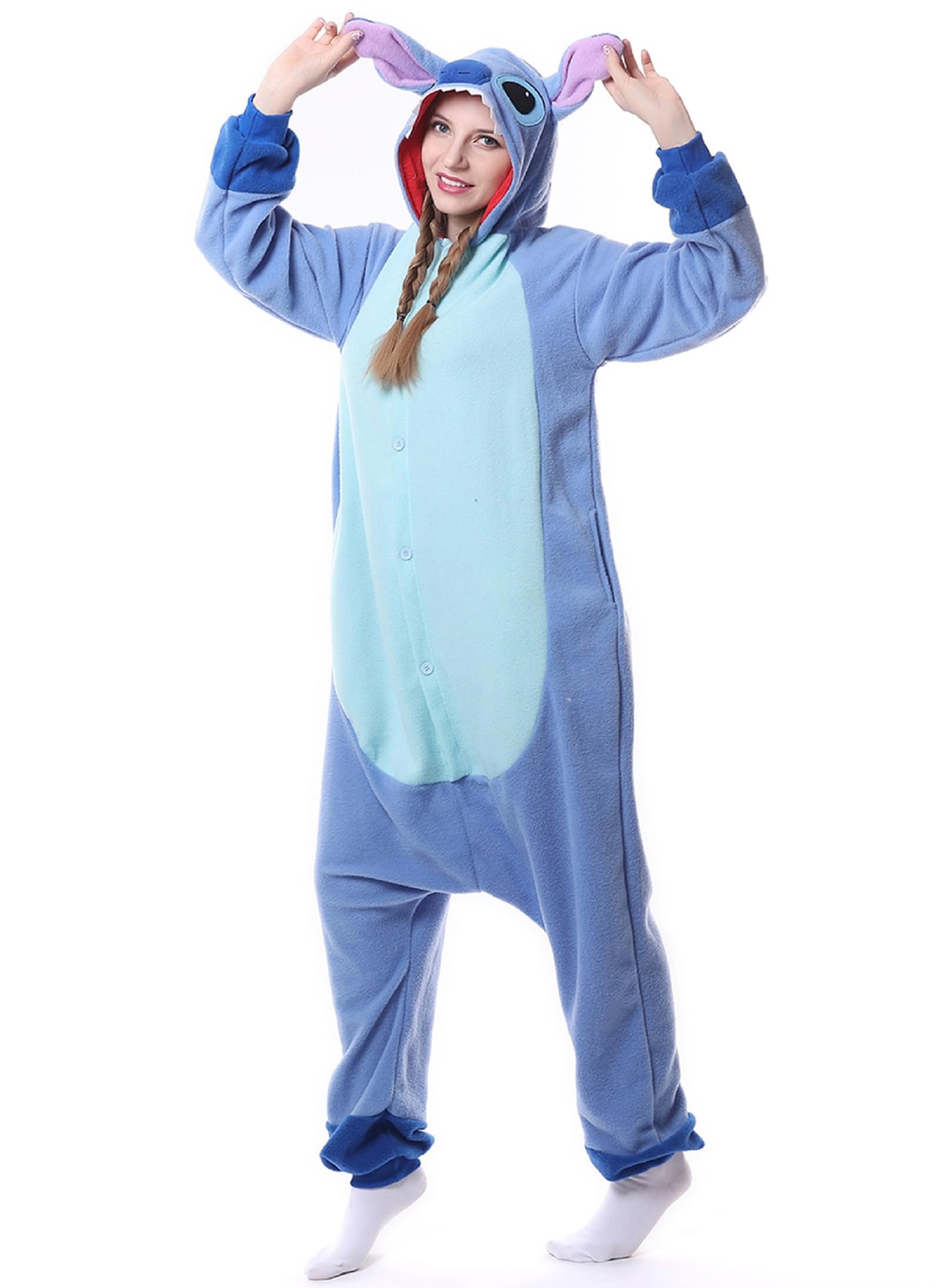 Relaxo Disfraz Onesie Mujer Mono Stitch Onesies Animal Hombre Pijama Carnaval Halloween Pijama Adulto