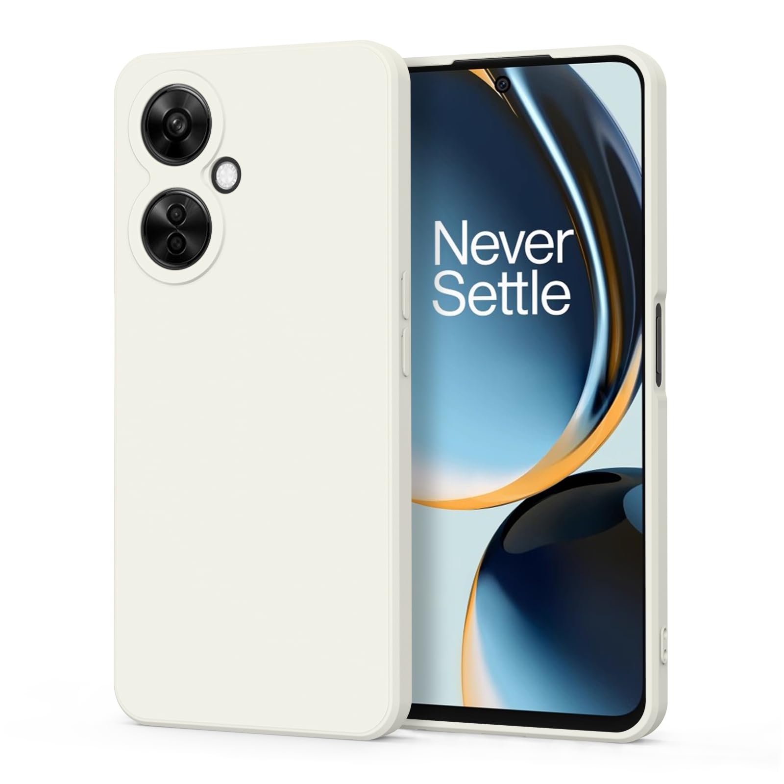 Tobfit Silicone Phone Back Cover Compatible with OnePlus Nord CE 3 Lite 5G, Soft Protective Smart Phone Case, Durable Anti-Scratch Shockproof Phone Cover for OnePlus Nord CE 3 Lite 5G(White) (B0CR428MF3) Amazon Price History, Amazon Price Tracker