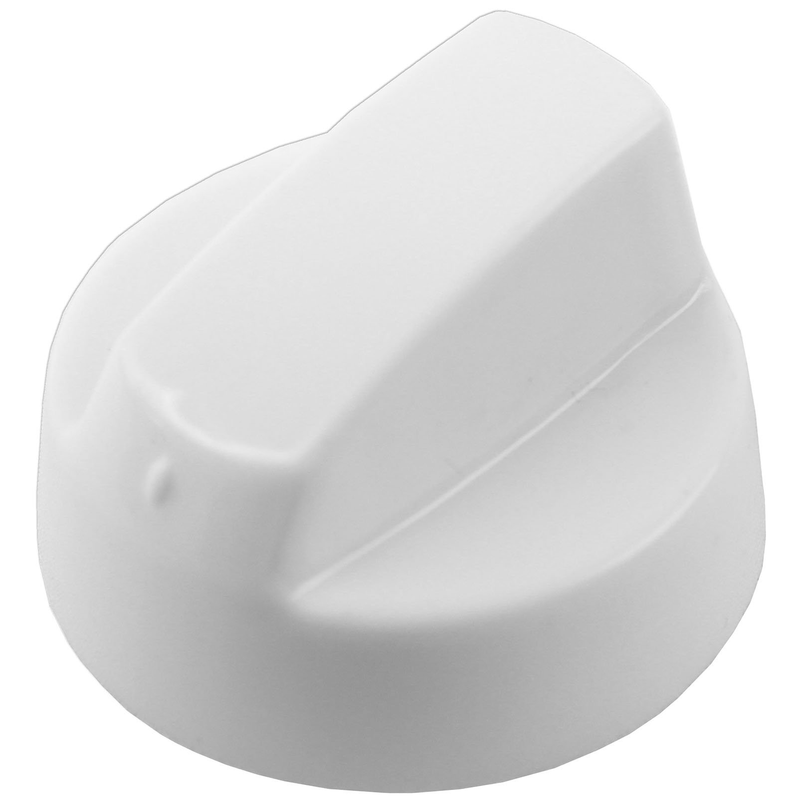 Spares2go White Control Knob For Indesit Oven Cooker & Hob (+ 4 Adaptors)
