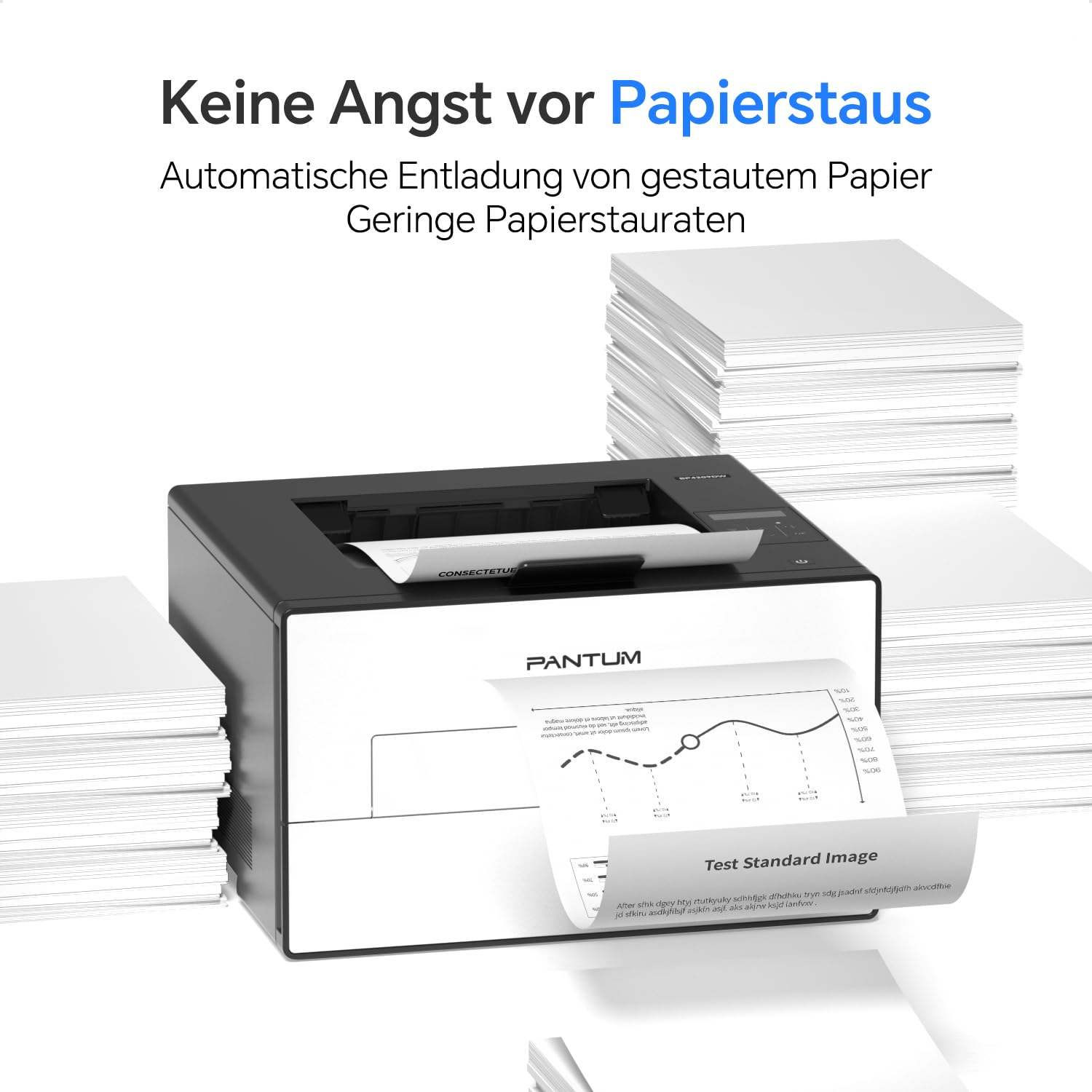 PANTUM BP4209DW Laserdrucker Schwarz Weiss mit Automatischer Duplexdruck, Drucker WLAN/USB/Ethernet, A4, 30 ppm, Inklusive 1000-Seiten-Starter-Tonerkassette