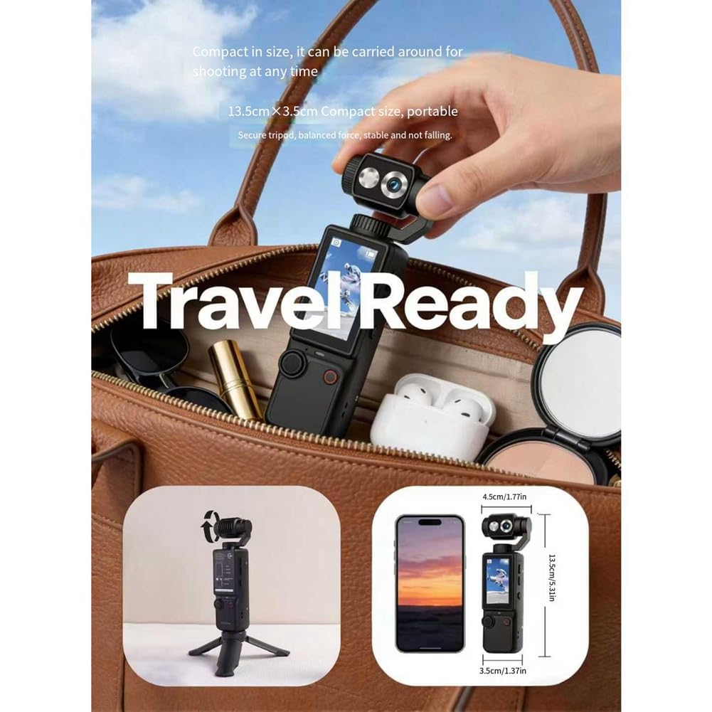 Q8 Caméra de Sport Portable de Poche pour L'Extérieur : Ultra-Nette, Autofocus, Enregistrement de Conférences, 32 Go B