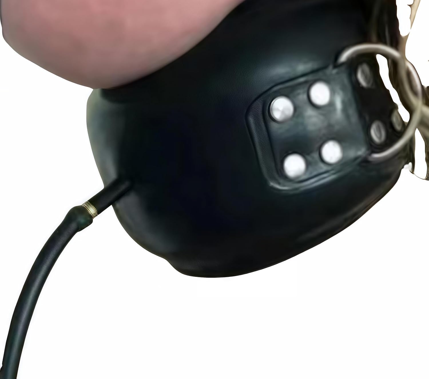 Sexy Women Men Inflatable Latex Gummi Collar Neck Corset Rubber Choker Handmade Clothing