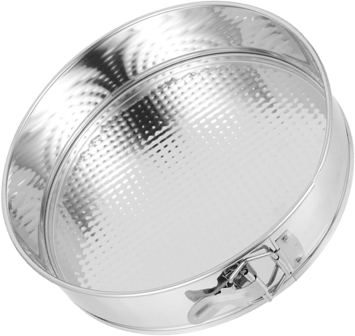 Springform Cake Pan 9-inch Stainless Steel Baking Tray Nonstick Leakproof round Cake Mold with Removable Bottom for Cheesecake and Birthday Baking