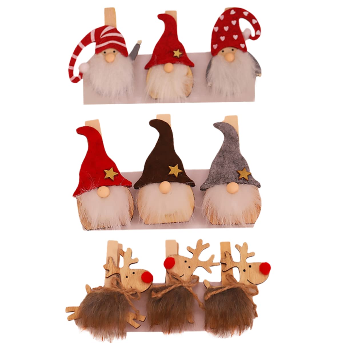 27stücke Weihnachts-holzklammern Im Santa Claus Design Kreative Deko-Clips Für Fotos Notizen Und Partys Advents Und Weihnachtsdekoration Stilvolle Holzverschönerungen Für Jeden