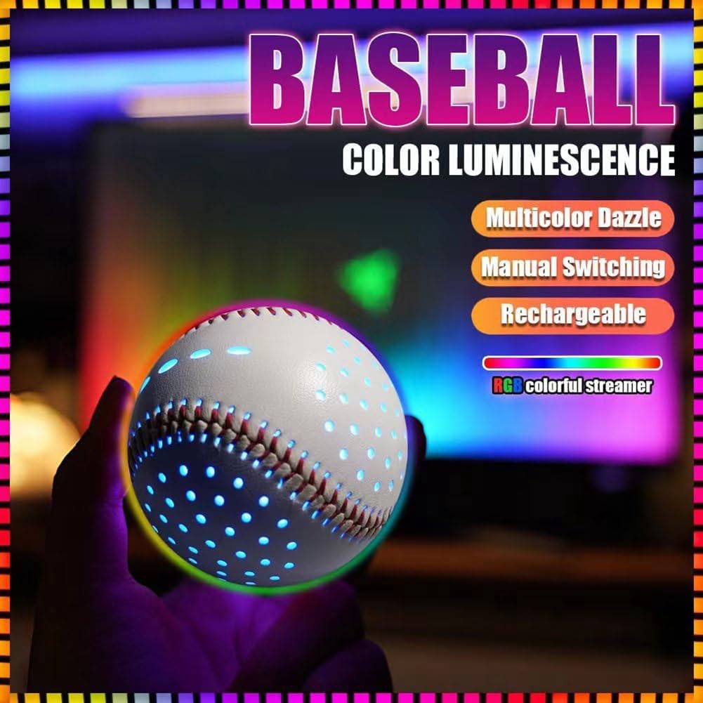 Beleuchteter Baseball-Wurfübungs-Baseball für Sportliche Familienunterhaltung