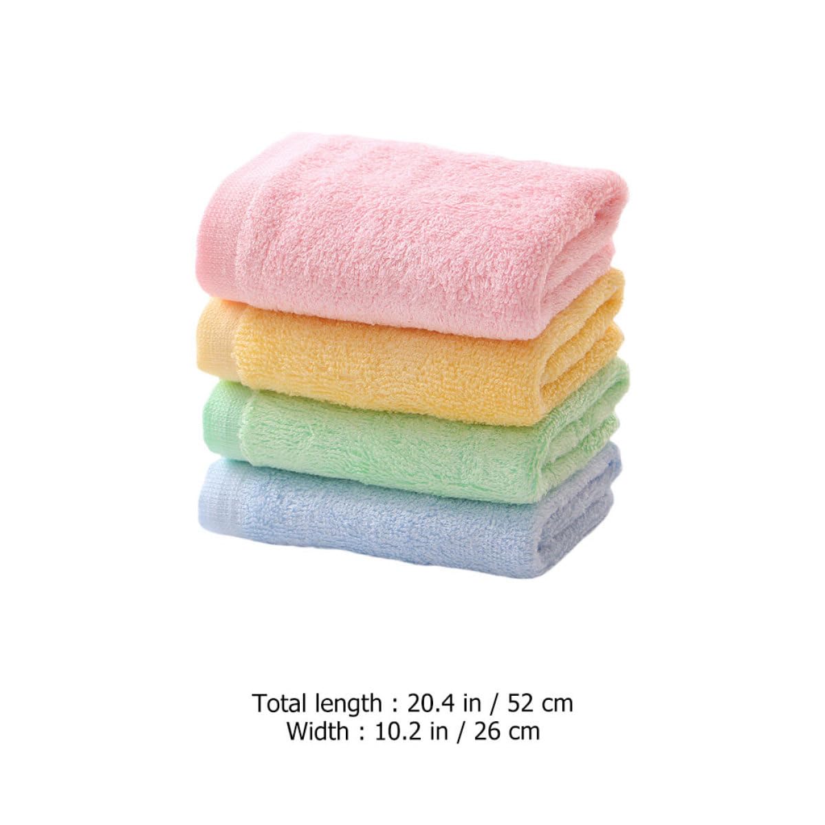 FRCOLOR Lot de petites serviettes pour enfants Couverture de bain pour bébé Serviette de visage pour bébé Serviettes douces et absorbantes Serviettes de cuisine en microfibre avec capuche Serviette