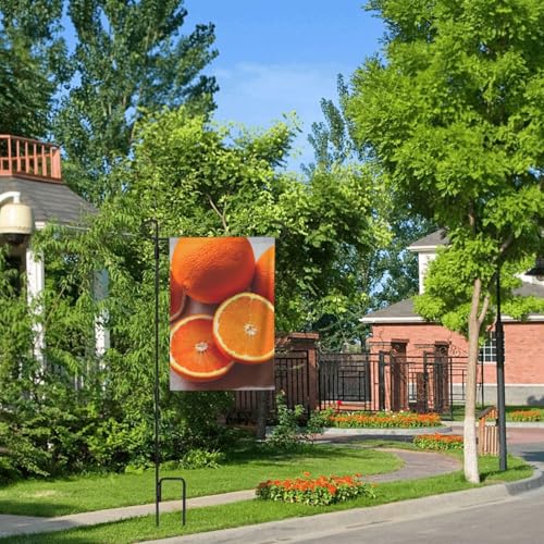 Drapeau décoratif orange frais pour jardin extérieur double face - 7
