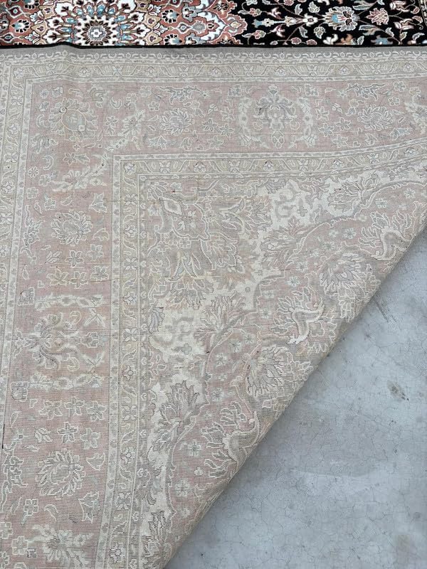 Image of Luxury Silk Carpet 9 x 12 FEET for Living Room or Bedroom, Made with Premium Silk, Perfect for Elegant Interiors Comfort and Timeless Design