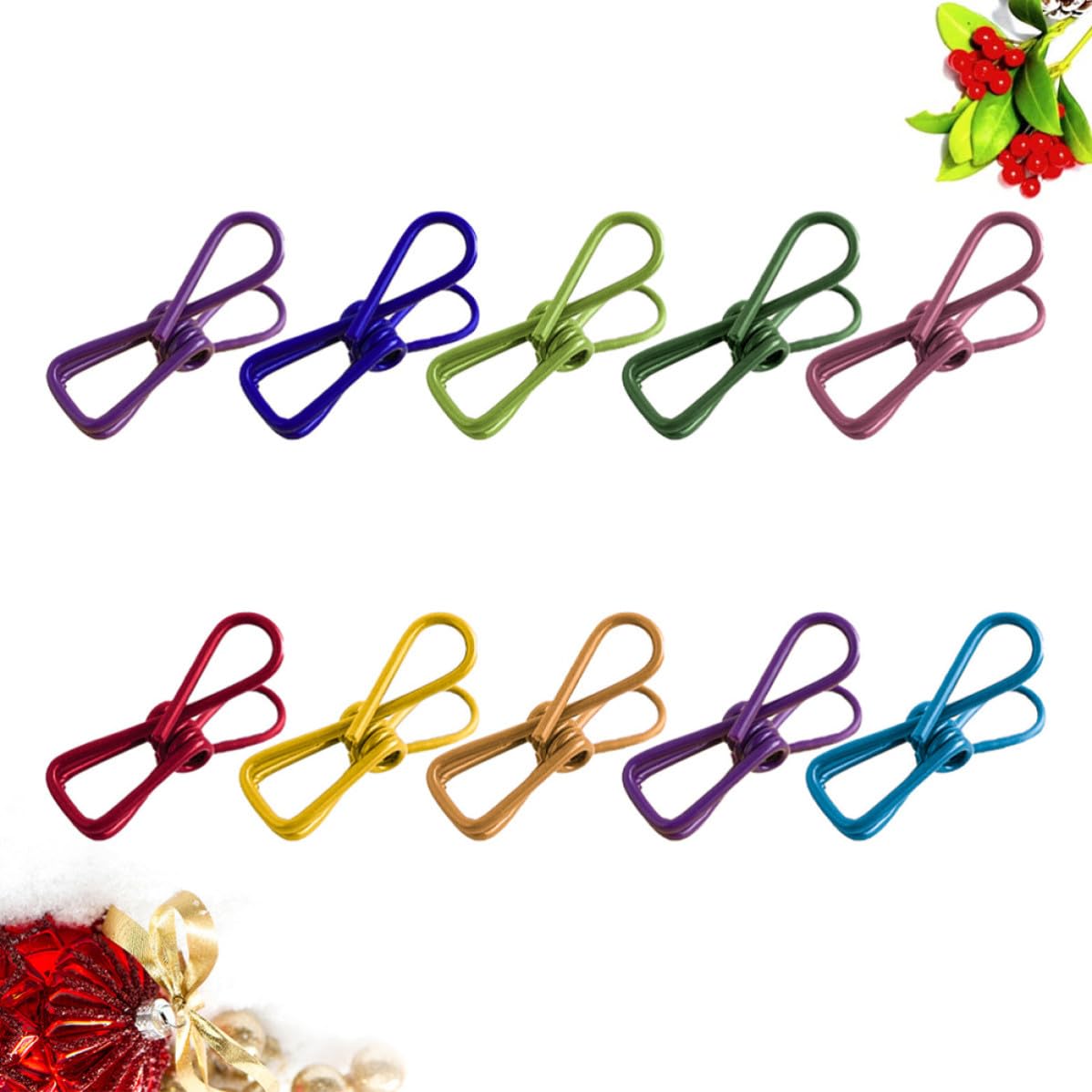 para Ropa de Acero Inoxidable Resistentes Prueba de Viento Color Aleatorio Juego de 50 Pinzas Multiusos Hogar y Secado al Aire Libre