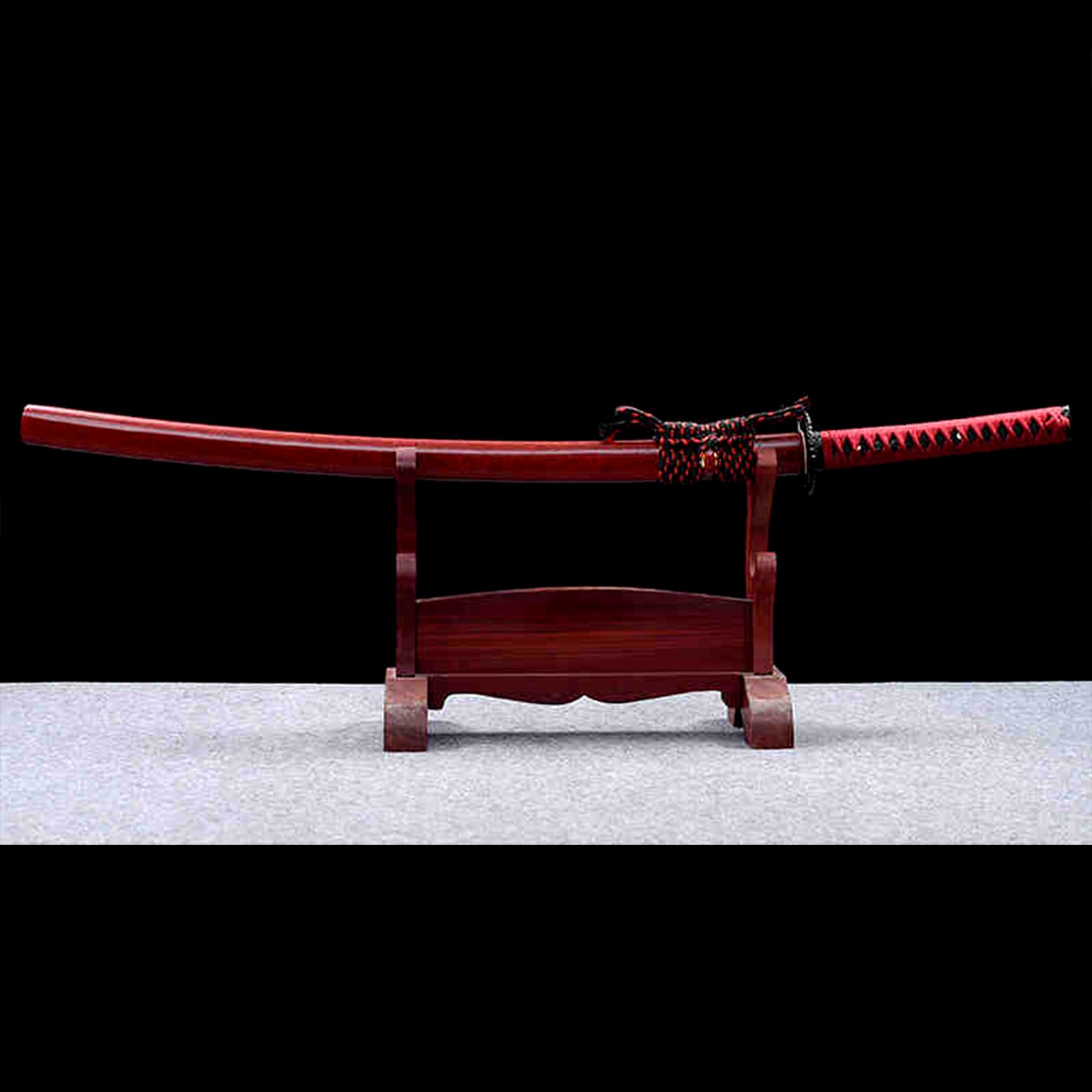 Katana Japonais en Bambou,Sabre de samouraï Traditionnel en Bois,bokken Fait Main pour l'entraînement au Kendo,Cadeaux,Jeux de rôle,Accessoires - 103 cm