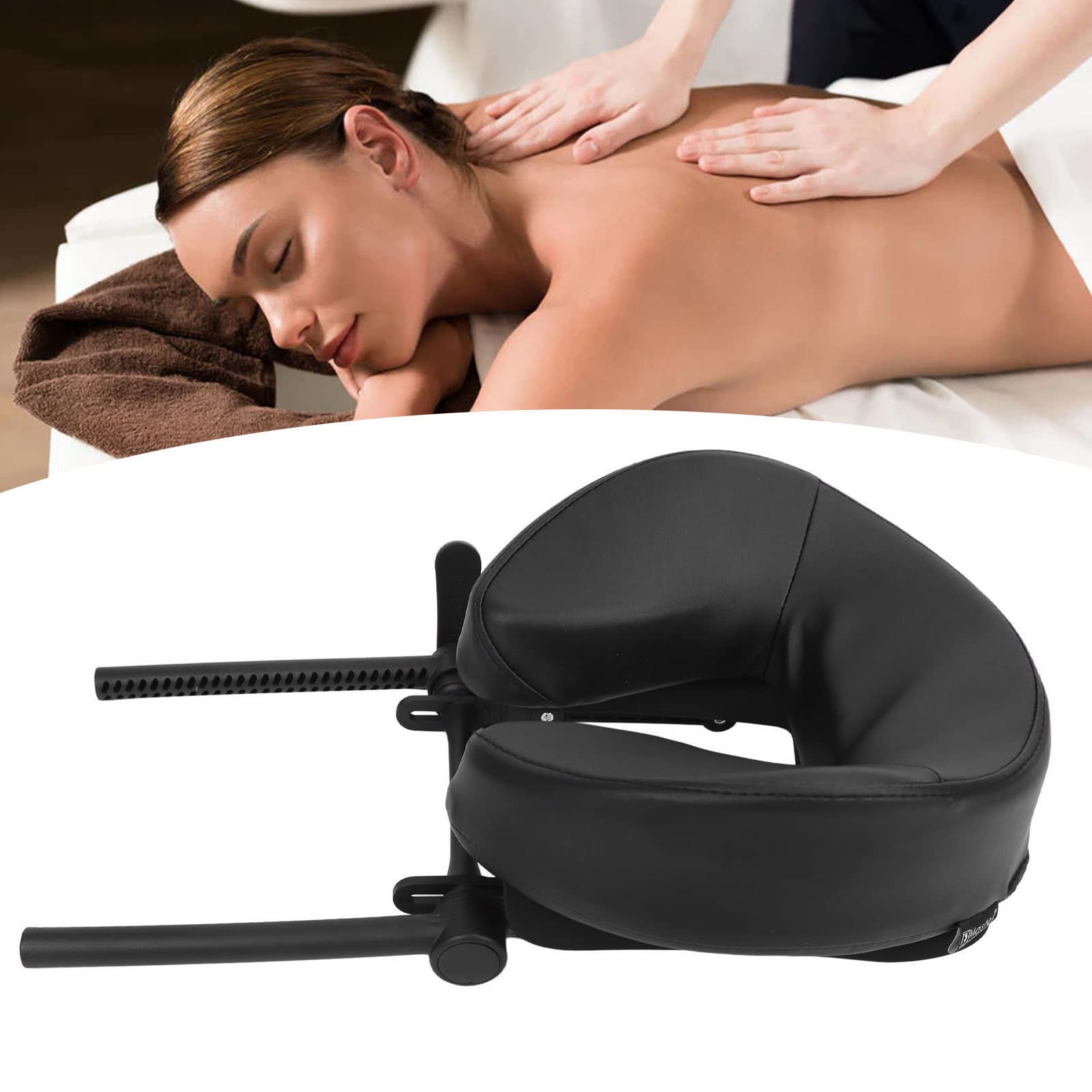 Cuscino Poggiatesta per Lettino Massaggio Regolabile, Morbido e Resistente per Uso Professionale in Pelle PU, 1 Piattaforma per il Viso