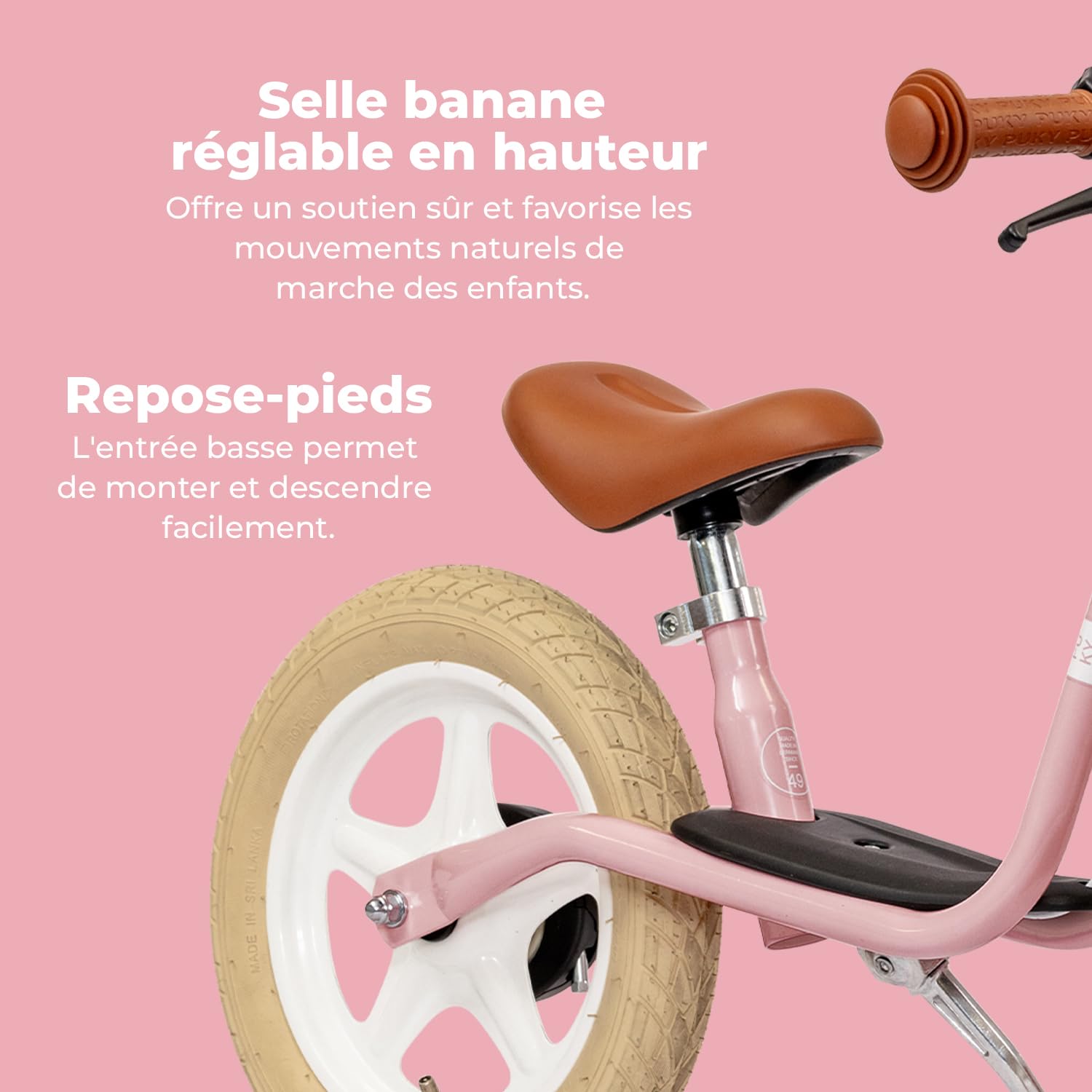 Puky Draisienne de 2,5 Ans LR L Classic Retro Pink
