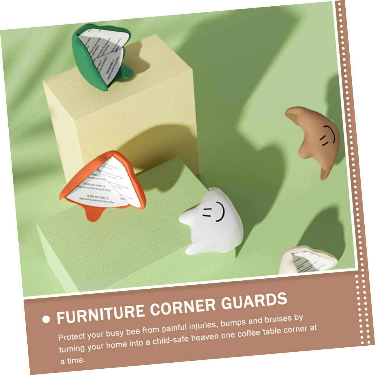 Cabilock 20 Piezas Protector De Esquina De Mesa Protectores De Esquina para Bebés Esquinas y Bordes a Prueba De Bebés Estuche Protector Campana Extractora Niño Pequeño Gel De Sílice