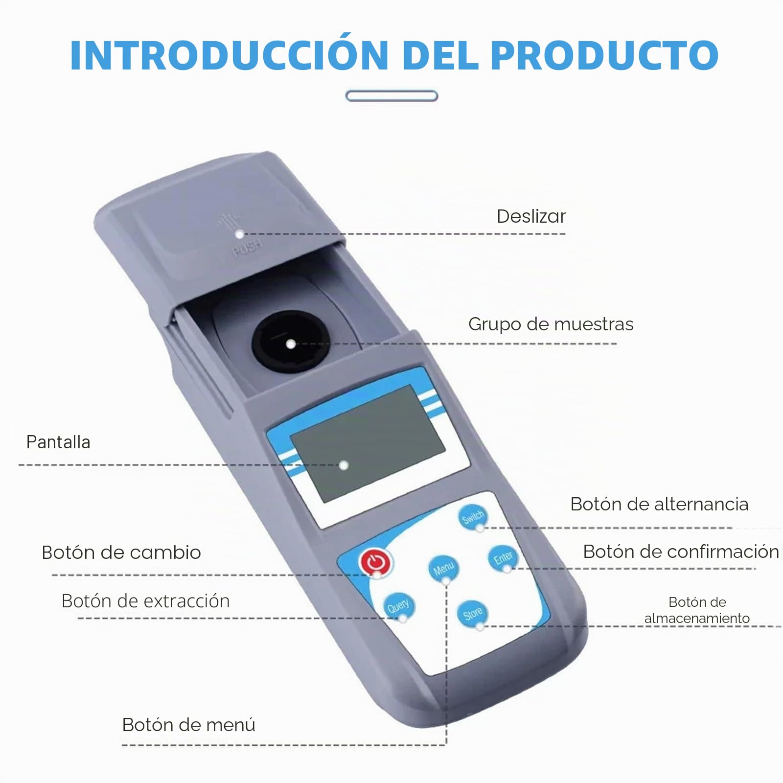 Medidor de turbidez digital, Turbidímetro portátil, microordenador, medidor de turbidez digital alta precisión for piscinas, laboratorio calidad del agua,para pruebas de calidad del agua