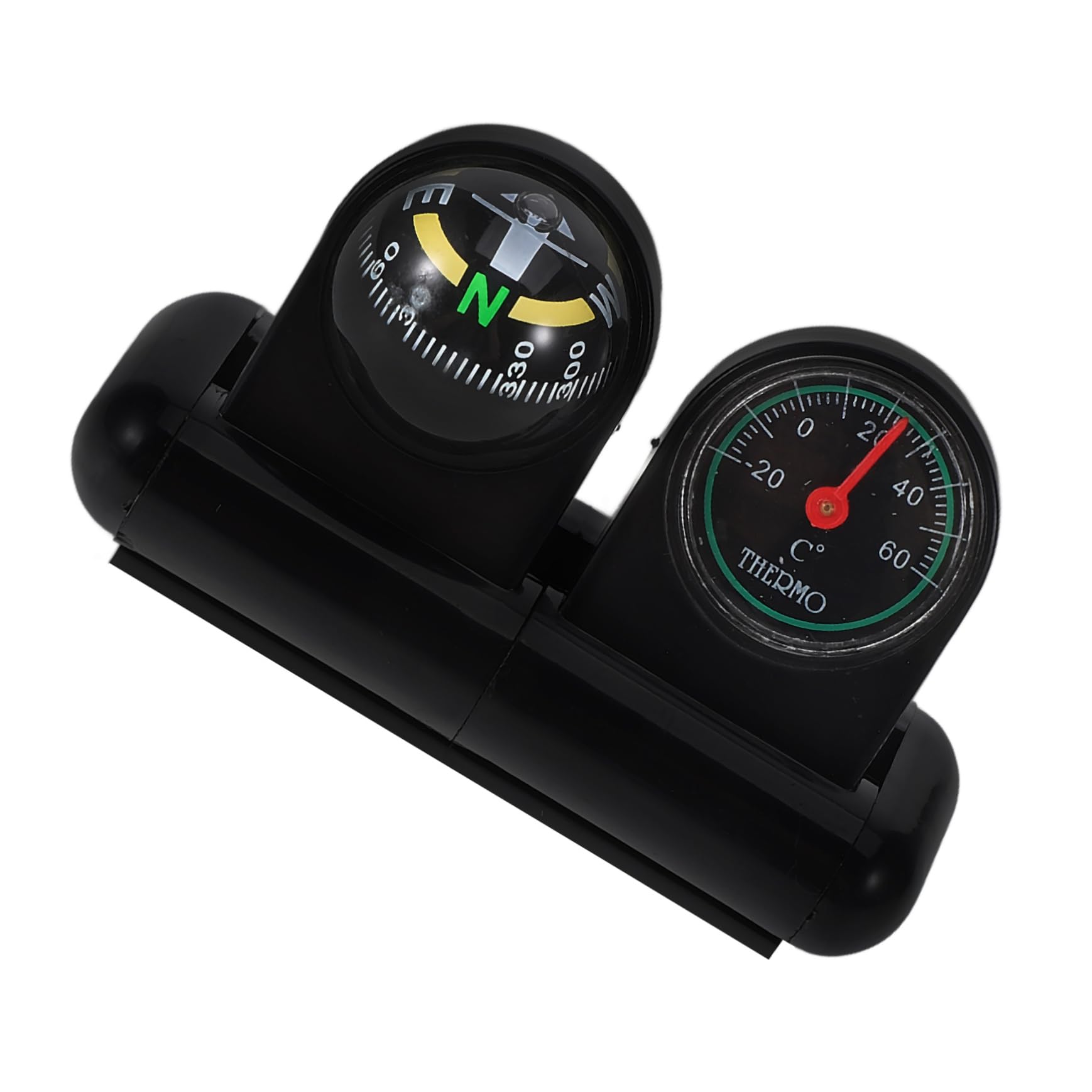Mikinona Car Thermometer and Compass Accurate Automotive Dashboard Navigation and Temperature Monitoring Ball Easy Installation Reliable Precision Guide for Cars and Vehicles