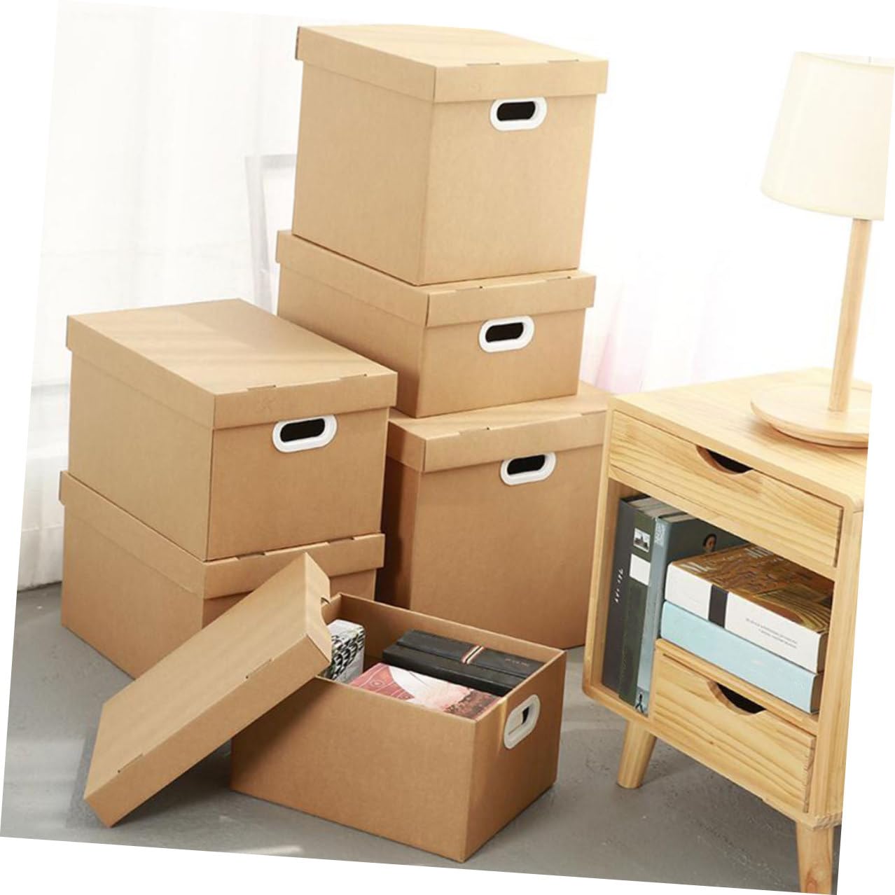 Tragbarer Aktenkoffer aus Papier für Schulanfang Party, Schule und Reise