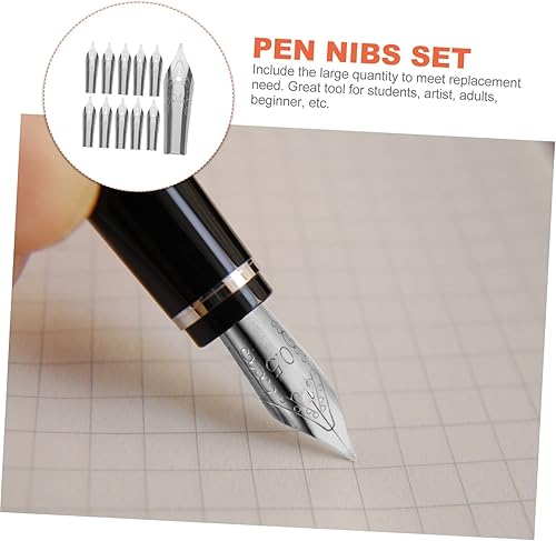 Miniatura 6 de STOBOK Juego de 30 piezas de pluma estilográfica, puntas de repuesto para plumas, correcciones de pluma de firma en tinta, suministros de papelería,