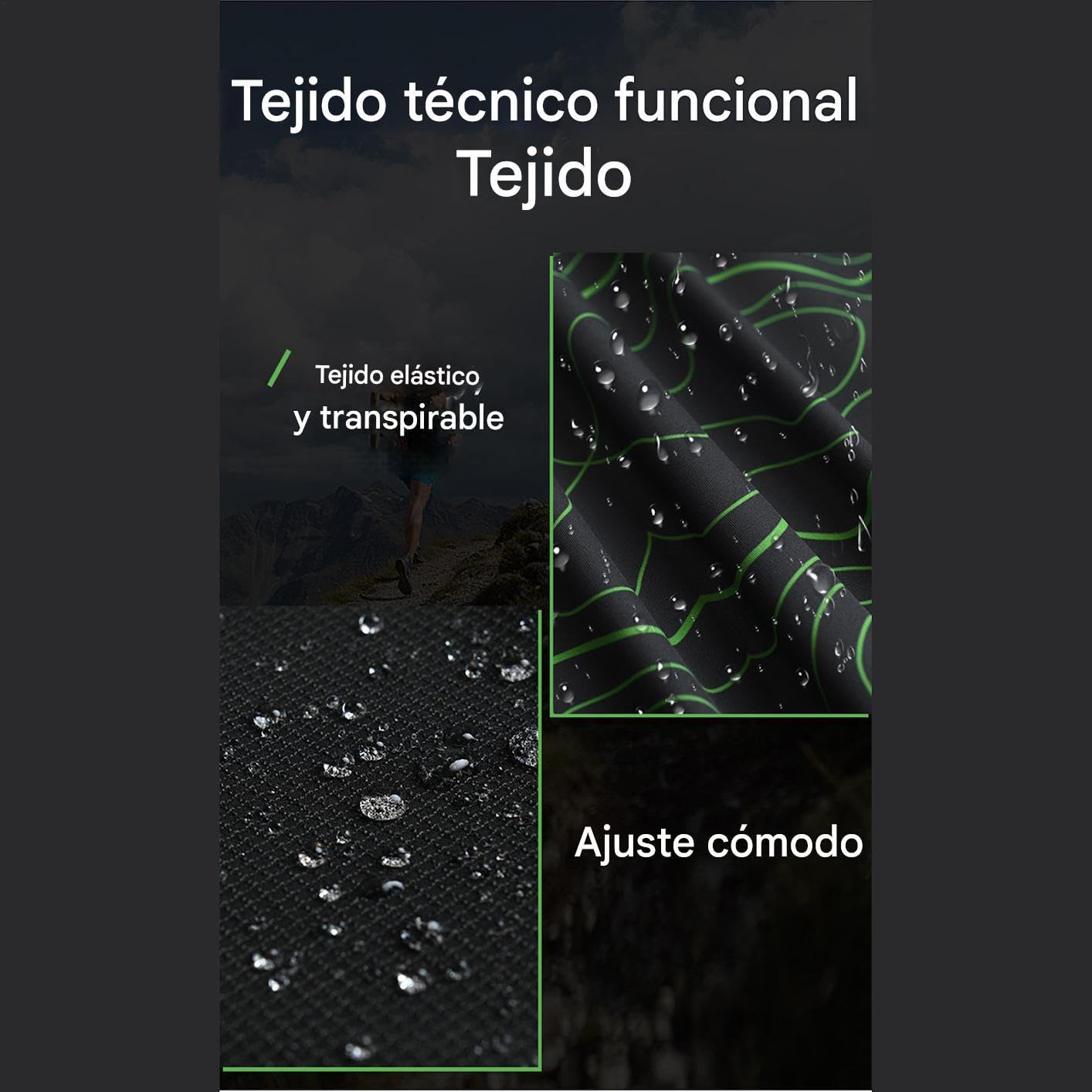 Polainas Para Trail Running, Ajustables Y Transpirables - 1 Par