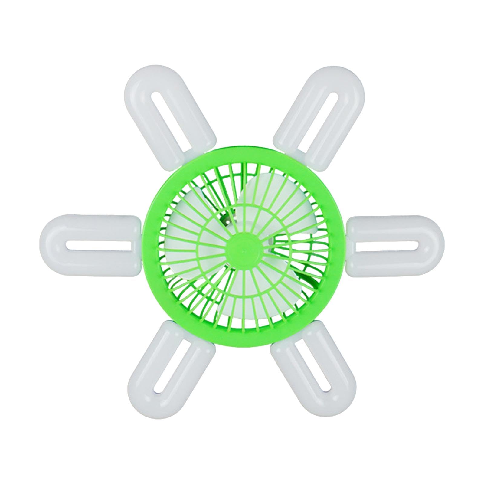 E27 Socket Fan Light Small Ceiling Fan Light for Living Room Balcony Bedroom Green-image-47