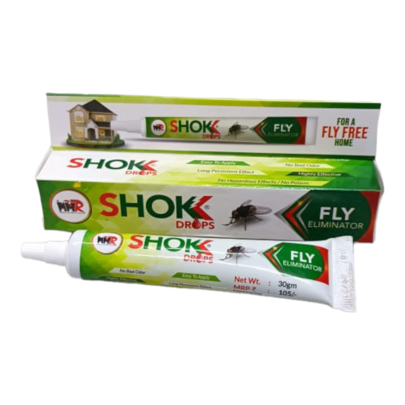 MMR Making Marvelous Shokk Drops Fly killer control repellent eliminator natural non toxic flies Gel 30 grm pack (40)