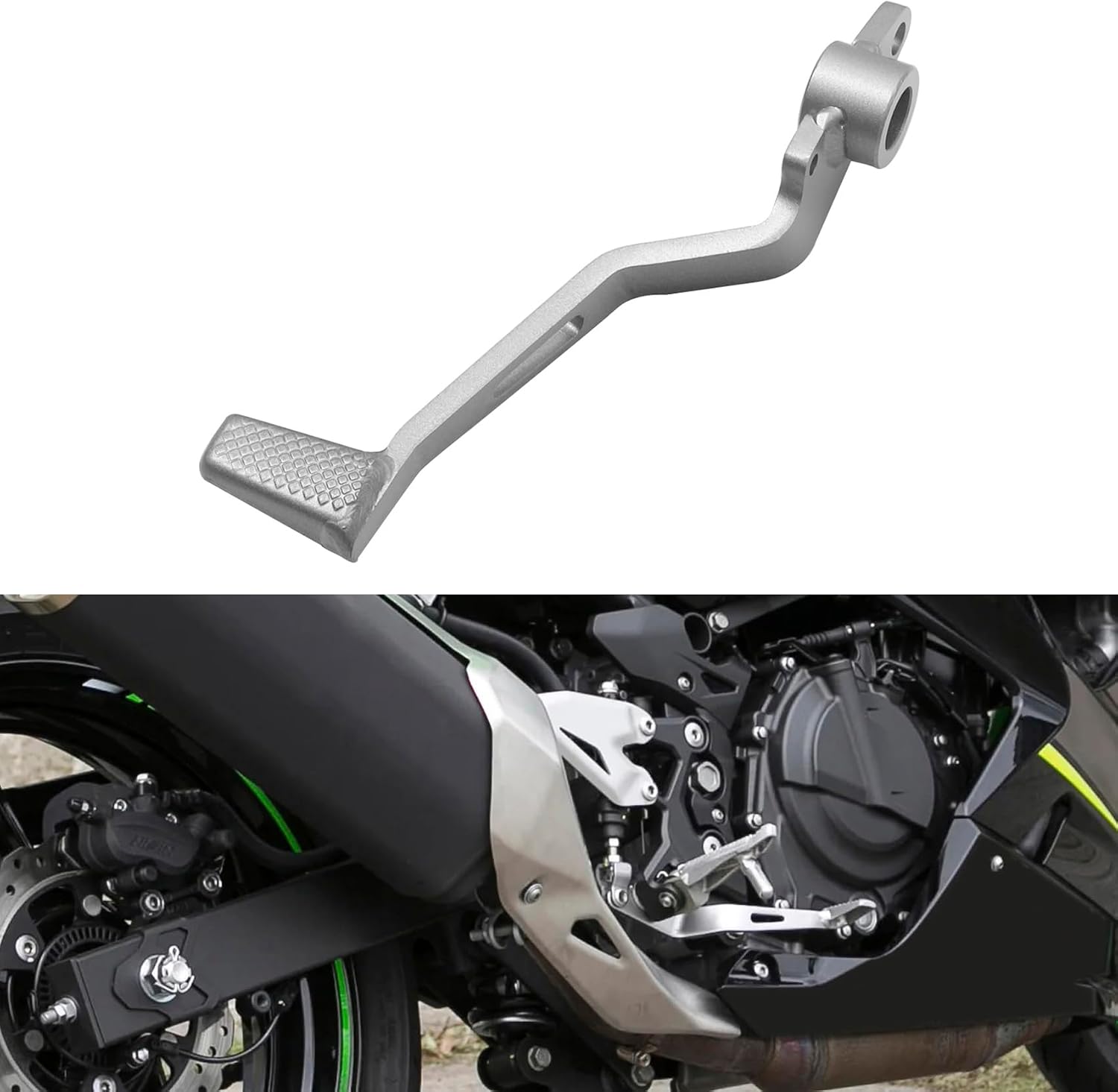 TCT-MOTORPARTS Brake Pedal Foot Lever Fits for Kawasaki Ninja 400 2018-2023 Z400 2019-2023 Z500 Ninja 500 2024