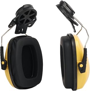 1 Pair Construction Helmets Ear Muff Protectors Noise Cancelling Ergonomic Design Soft Padding Industrial Applications Breathable Helmets Ear Protective