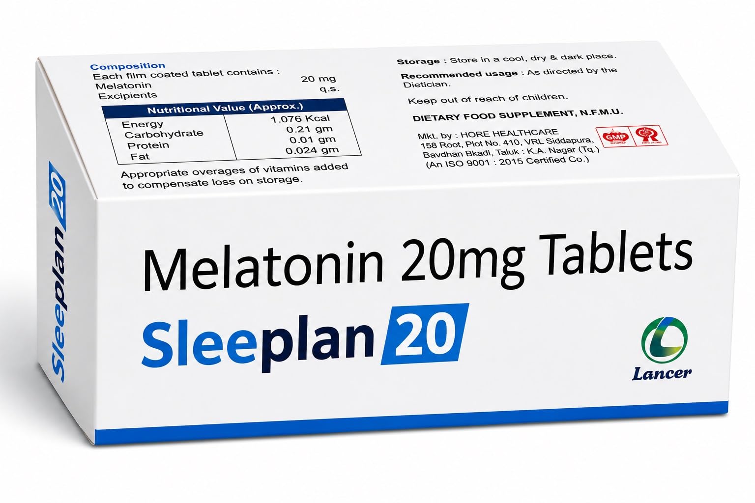 Buy SleepPlan-20 Melatonin 20 mg Tablets | 3 Strips | 30 Tablets | Sleep  Support Nutraceutical Online at Low Prices in India - Amazon.in
