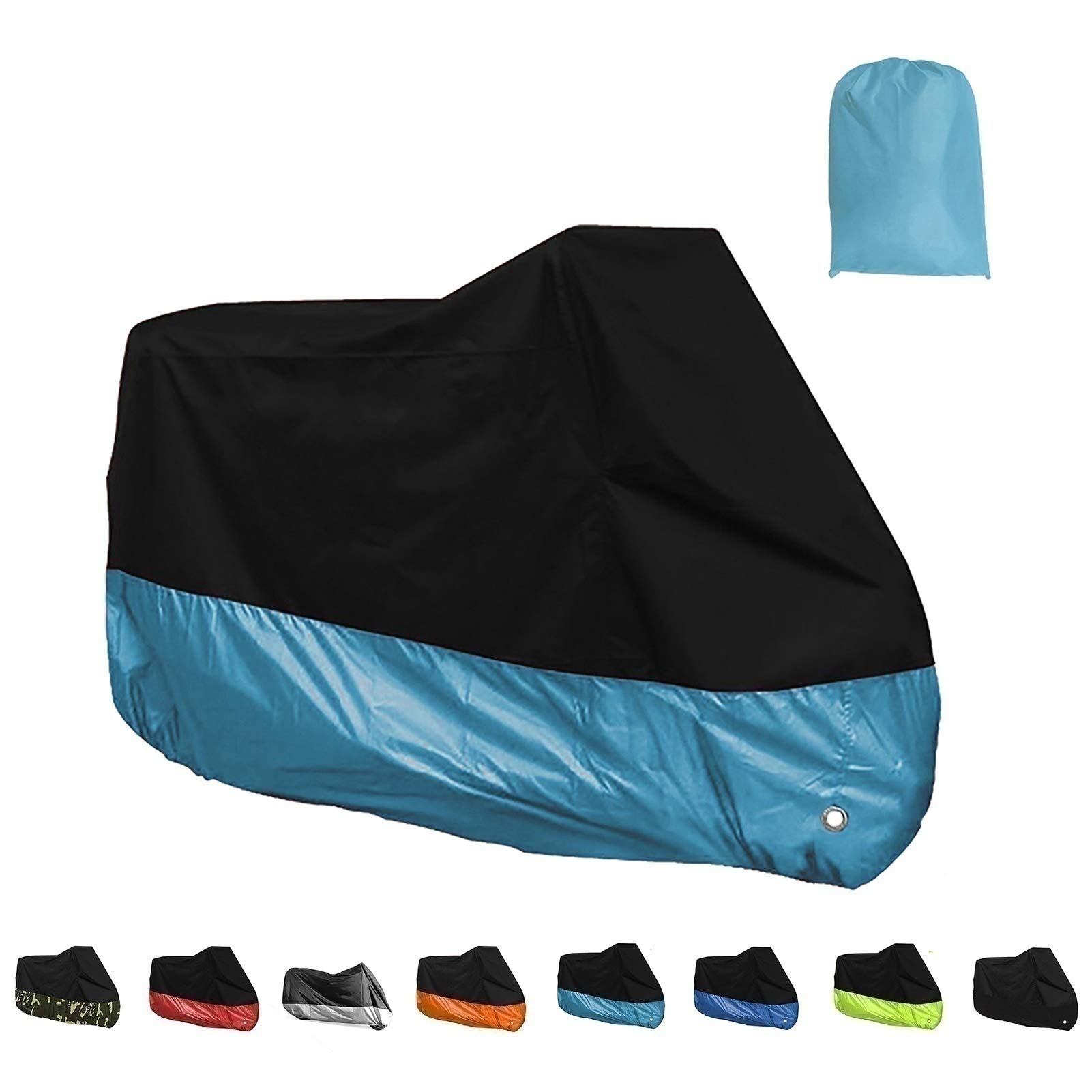 Motorcycle Covers Compatible with motorcycle cover Evoke Urban Classic, 190T Oxford waterproof motorbike cover, 8 colors indoor/outdoor full motorcycle cover ( Color : E , Size : XXL(245105125CM) )