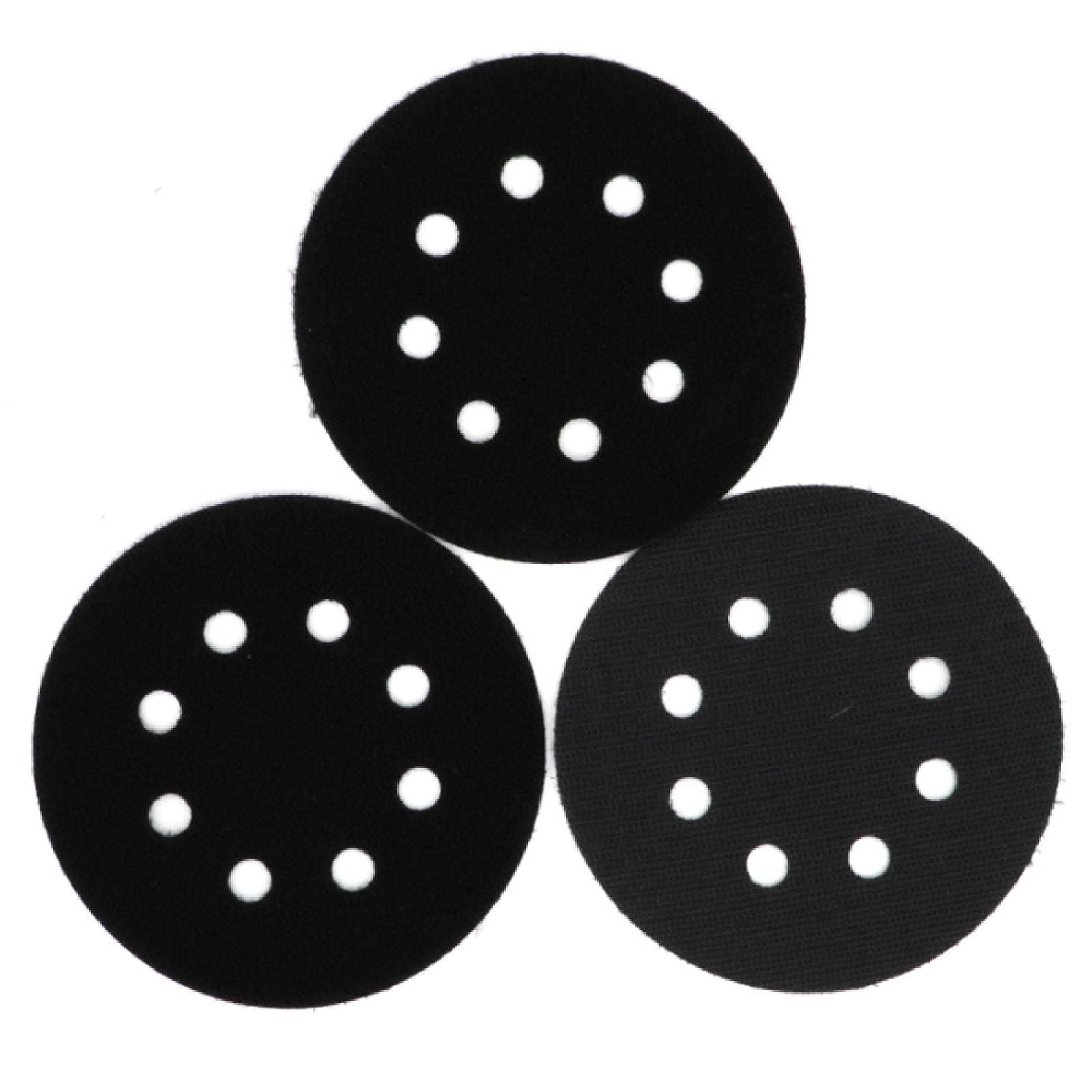 5 pollici 8 fori Soft Interface Pad, gancio e loop densità spugna levigatura disco cuscino tampone tampone supporto per smerigliatura lucidatura-30PCS