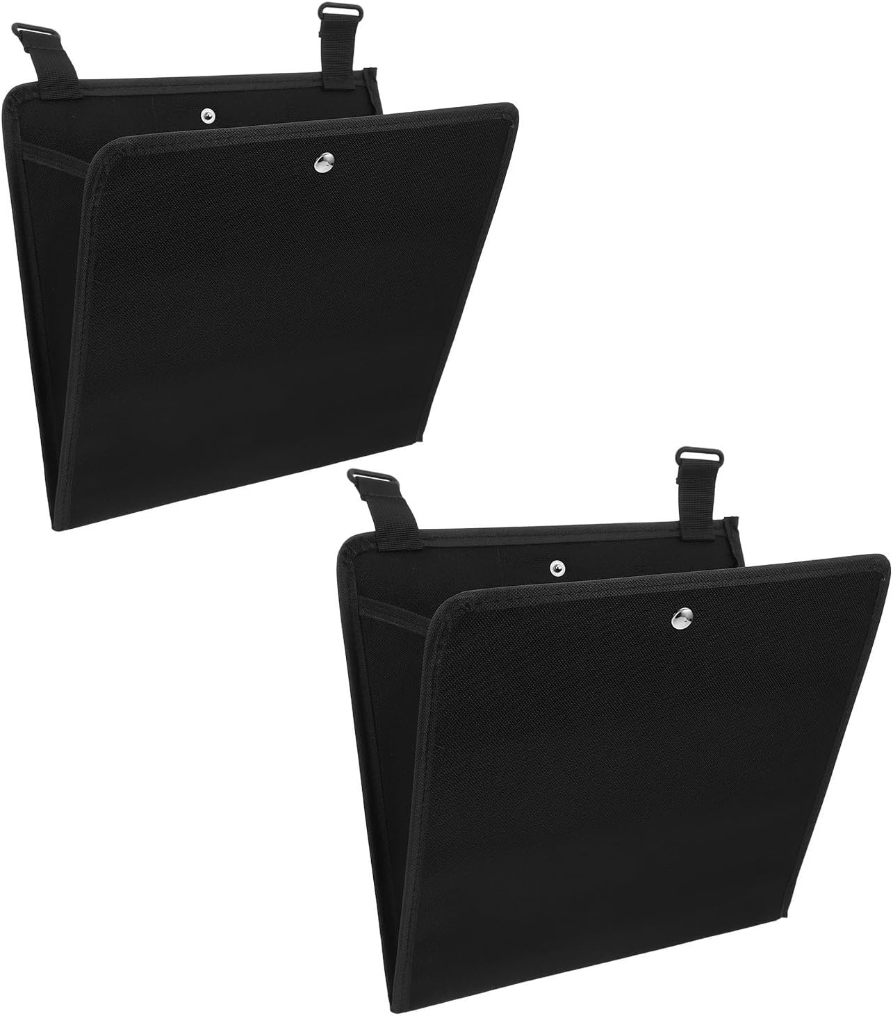 2pcs Wall Mounted Rv Shoe Rack Hanging Organizer, Foldable Black