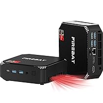 FIREBAT MiniPC Gaming, A-M-D Ryzen7 6800H (8C, 16T, fino a 4,7GHz), SSD PCIe DDR5 4800 MHz 512GB da 16GB, Radeon 680M WiFi6, BT5.2, 2.5G LAN, USB-C, Mini computer per casa, ufficio, scuola【A6】