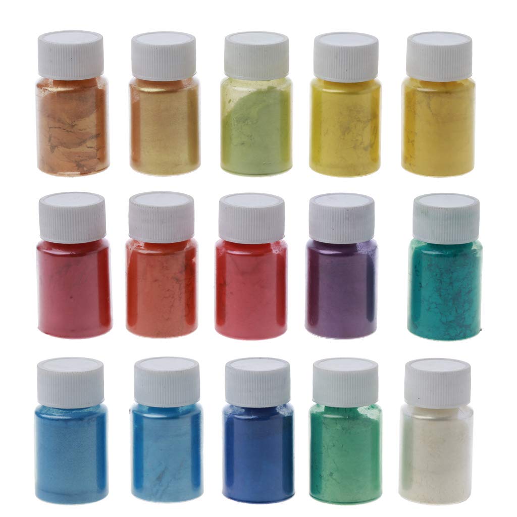 Pigmento de cambio de color en polvo de 50 colores para pintura de resina epoxi, fabricación de jabón, polvo de mica para resina epoxi