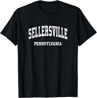 Sellersville Pennsylvania PA Vintage Athletic Sports Design T-Shirt