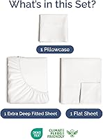 Vista 104 de Extra Deep Pocket Split King Sheets - 5 Piece Breathable & Cooling Bed Sheets - Hotel Luxury Bed Sheet Set - Soft, Wrinkle Free & Comfy - Easily